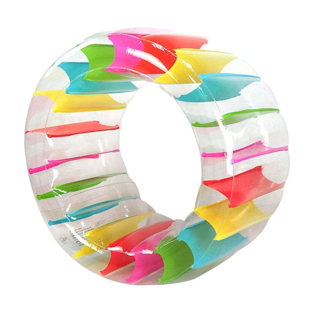 S SERENABLE Inflatable Water Wheel Beach Swimming Pool Float for Lake Grass Playing Pond 130cmx60cm