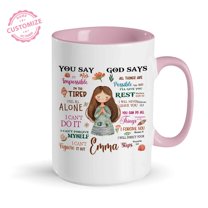 Customizaholic Bible Verse Coffee Mug, Religious Gifts, Christian Coffee Mugs, God Coffee Mug