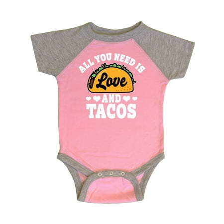 

Inktastic Valentine s Day All You Need is Love and Tacos Gift Baby Boy or Baby Girl Bodysuit