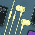 thumbnail image 2 of LBECLEY Ps5 Head Earphones in Ear Headphones with Microphone 3.5Mm Wired Earbuds for Ios and Android Smartphones Laptops Mp3 Gaming Walkman Mini Earbuds for Small Ears Gold One Size, 2 of 4