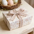 thumbnail image 4 of Gingham Plaid Ribbon - Polyester Checked Ribbon for Gift Wrapping, Flower Bouquets, Wreaths - Christmas Home & Party Decor Craft Ribbon, 4 of 5