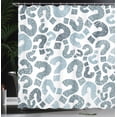 thumbnail image 3 of Ambesonne Modern Shower Curtain, Contemporary Pattern Sketch, 69"Wx84"L, Blue Grey, 3 of 4