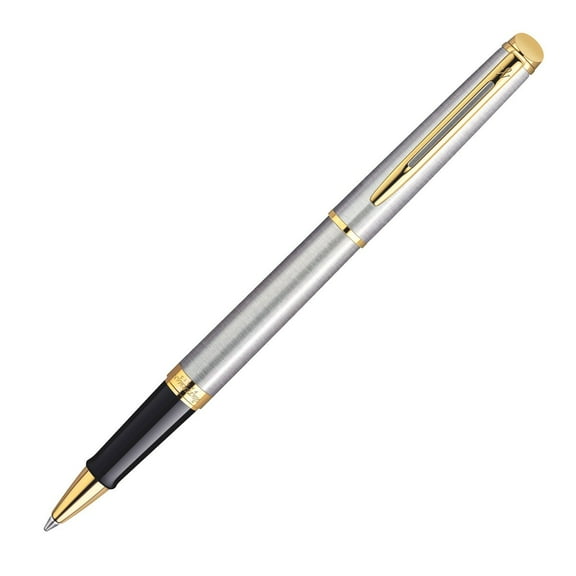Waterman Hemisphere Rollerball Pen - Stainless Steel Gold Trim