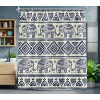 Flower Shower Curtain 72 X 72 Inches with 12 Hooks Tan Blossom Branches Shower Curtain Sets for Bathtub Bathroom Brown Abstract Floral Fabric Shower Curtains