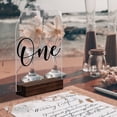 thumbnail image 3 of Blank Arched Acrylic Signs with Wooden Base 10 Pack Clear Blank Arched Acrylic Sheets, 3 of 5