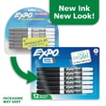 thumbnail image 2 of EXPO Dry Erase Markers, Black, Fine Tip, 12 Count, 2 of 7