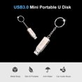 thumbnail image 2 of Unidad flash USB USB3.0 Mini disco U portátil 128 GB Pendrives Pen Drive para coche plateado para, 2 of 8