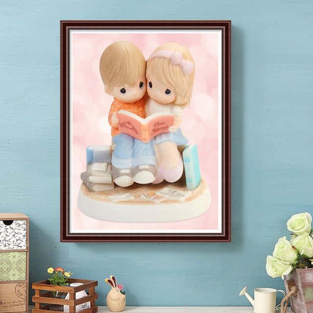 Cuadros Decorativos Kit de pintura por números DIY para niños, cuadro de arte al óleo, artesanía, decoración de pared para el hogar Wdftyju embutido en tela