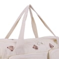 thumbnail image 6 of Moontgen Quilted Baby Diaper Bag Large Mommy Bag Cute Duffle Bag for Women (Bear), 6 of 9