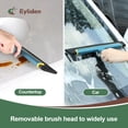 thumbnail image 3 of Eyliden 13.4 in Foam Blade Squeegee for Floor Sqeegee with Adjustable Aluminum Pole, 54in Long, Blue, 3 of 7