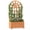 Brown, variant on Costway 48” Wooden Raised Garden Bed with Trellis, Drainage Holes for Flowers Vegetables Brown