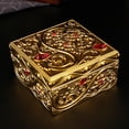 thumbnail image 3 of Caja De Baratija Antigua, Caja Decorativa, Joyero Vintage Para Pendientes Para Mujer, 3 of 7