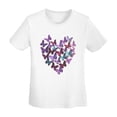 thumbnail image 6 of Plus Size Tops for Women Cute Butterfly Graphic Tee Funny Colorful Print Casual Nature Shirt Small-3X-Large, 6 of 9
