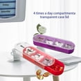 thumbnail image 4 of Organizador de pastillas semanal, cuatro veces al día, 1 dispensador con compartimentos apilables AM/PM Lleve consigo una caja de medicamentos, 4 of 5