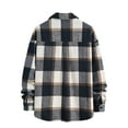 thumbnail image 4 of GXWEA Button Down Shirt Men Mens Plaid Shirt Mens Flannel Shirts Long Sleeve Lightweight Plaid Shirt Casual Button Down Shirts Jacket XL, 4 of 5