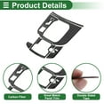 thumbnail image 4 of Cubierta del panel de control central del cambio de marchas Unique Bargains para Mazda CX-9 2016-2023, etiqueta del panel de control del cambio antiarañazos de fibra de carbono negra, cobertura total, 4 of 6