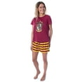 thumbnail image 2 of Harry Potter Women's Hogwarts Castle Crest 2 Piece Pajama Short Set Sleepwear Slytherin Hufflepuff Gryffindor Ravenclaw, 2 of 7