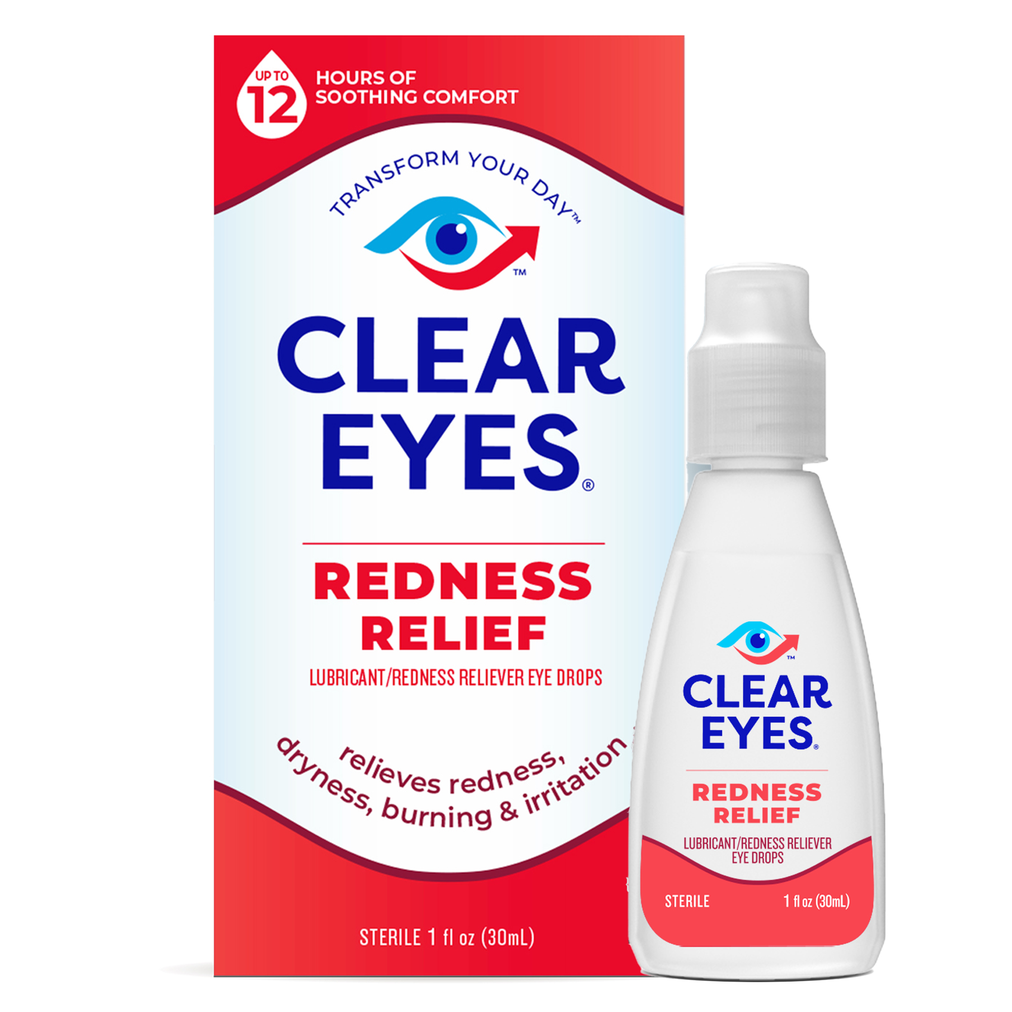 Clear Eyes Redness Eye Relief Lubricant Eye Drops, 1.0 fl oz - image 4 of 13