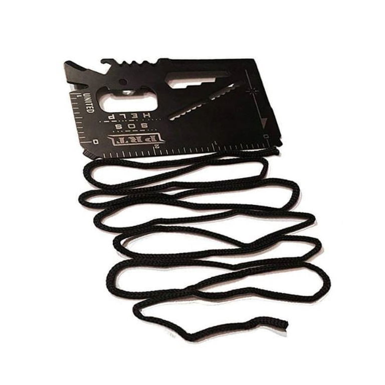 10-in-1 Pocket Credit Card Multi-Tool – Stainless Steel, 82x54x4mm, Includes Knife, Scissors, Screwdrivers, Pen & More For Camping & Outdoor Use