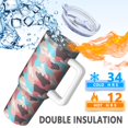 thumbnail image 5 of Camouflage 40oz Tumbler– Stainless Steel Insulated Tumbler with Handle and Straw, Large Capacity Travel Cup for Hot & Cold Drinks, 5 of 6