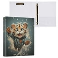 thumbnail image 3 of ALAZA Cute Tiger 3 Ring Binder 1.5 Inch Three Ring Office Binders w/ clipboard & 3 pockets, Hold 200 Sheets, 1 pc, 3 of 7