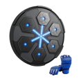 thumbnail image 1 of LOVIVER Machine de Boxe Cible de Réaction Entraîneur de Boxe Exercice Rythme Cible Musicale Gants Noirs Bleus, 1 of 8