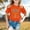 Orange, variant on HUITKMM Girls Tee Shirts Girls Summer Short Sleeve T Shirt Hanukkah Holiday Print Casual Loose Fit Round Neck Tee Top for Toddler and Youth