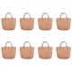 thumbnail image 3 of 8X Bolsa de Paja Informal Blsa Bolso de de Bolso de Mujer para Jardín Mini Bolsos de Ratán Tejido Hecho A Mano, 3 of 10