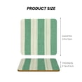 thumbnail image 3 of Multi-Shape Mdf Cork Coaster 4 Pieces Of Anti-Slip, Anti-Wear And Anti-Fouling 3.9in Easy To Clean And Stable Structure Lightgreen Stripe_18292_2 Square, 3 of 7
