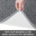 Soft Chenille Bathroom Rug, Non-Slip Bath Mat for Bathroom Floor ...