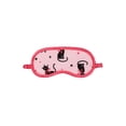 thumbnail image 3 of Wonder Nation Girls Short Sleeve Button Front Pajama Top and Pants Set with Eyemask, 3-Piece, Sizes 4-18, 3 of 3