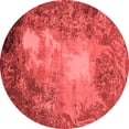thumbnail image 1 of Ahgly Company Indoor Round Oriental Red Industrial Area Rugs, 8' Round, 1 of 4