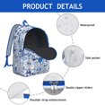thumbnail image 4 of Floral Design Commuter Backpack for School College or Work, Large Capacity Bookbag with Laptop Compartment, Durable Everyday Travel Backpack, Sunflower Flowers Print Unisex Gift Idea for Teens Adults, 4 of 5