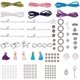 thumbnail image 1 of Kit para hacer pulseras de gamuza de cuero de 6 hebras: dijes de corazones dobles, ancla infinita, árbol de la vida, llave, estrella de mar, nota musical, perla., 1 of 9