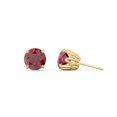 thumbnail image 2 of 1 Carat Solitaire Stud Earrings in 10K Yellow Gold, 2 of 2