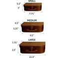 thumbnail image 3 of Wald Imports 0727 Valises Marron, Ensemble de 3, 3 of 8