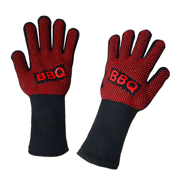 GJX Kids Late Glove Barbecue Oven Heat Gloves Insulation Scald Microwave Oven BBQ Gloves