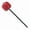 MultiColor, variant on Gibraltar Red Wood Beater Long Shaft - Black