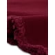 thumbnail image 5 of Faldas de mezclilla de cintura alta para mujer INSPIRE CHIC, con dobladillo sin terminar, a la altura de la rodilla, color rojo oscuro, talla M, 5 of 6