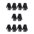 thumbnail image 2 of Sonducket Guantes de bicicleta Guante de escalada de dedo completo Color brillante Transpirable Resistencia al desgaste Regalo de cumpleaños Negro 5Conjunto, 2 of 6