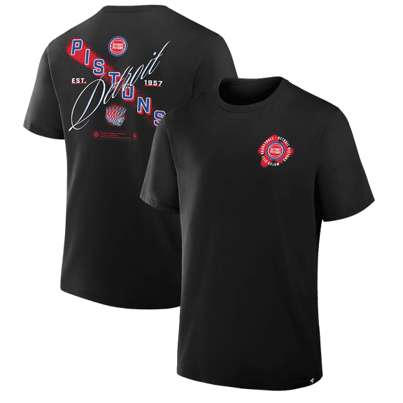 Men's Black Detroit Pistons SOS T-Shirt