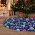 thumbnail image 5 of KLL 48" Christmas Tree Skirt Skull daisy Gradient Xmas Tree Skirts Mat for New Year Xmas Holiday Party Indoor Outdoor Home Decoration, 5 of 5