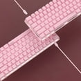 thumbnail image 4 of Ajazz AK33 Clavier Mécanique Filaire USB à 82 Touches Monochrome avec Rétroéclairage Blanc pour Jeux et Bureau, Rose, avec Interrupteurs Rouges, 4 of 8