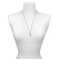 thumbnail image 3 of Delight Jewelry Goldtone Je T'aime Disc Silvertone Always My Sister Bar Charm Necklace, 23", 3 of 4
