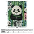 thumbnail image 4 of BCIIG Panda Blanket Panda Gifts for Girls Panda Throw Blanket for Couch Bed Sofa Panda Bear Gifts Panda Gifts for Women Kids Teens Birthday Gifts Soft Cozy Fleece Plush Reversible Blanket 40x50in, 4 of 6