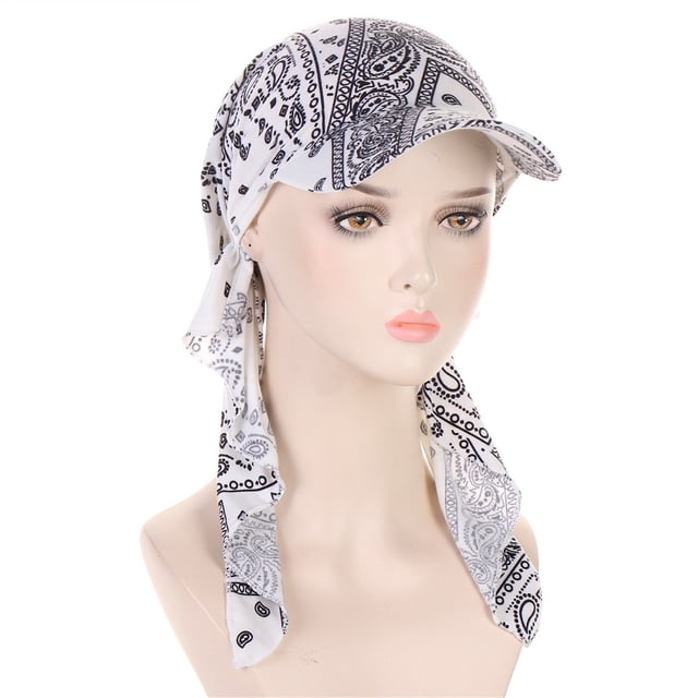 Ladies Hat Fashion Hijab Cap Floral Stretch Multicolor Muslim Hijab Cap Base Hat