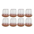 thumbnail image 2 of Stool Foot Pads, Transparent Chair Feet Covers Round Thickened  For Furniture M, 2 of 8