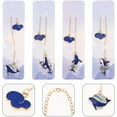 thumbnail image 4 of 4pcs Small Metal Bookmarks Blue Whale Pendant Bookmarks Blue Book Clips Bookmarks Whale Bag Pendant Metal Bookmarks for Books, 4 of 8
