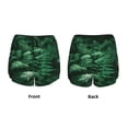 thumbnail image 5 of Picia Ferns Leave Green Foliage Pattern Women's 2 in 1 Athletic Running Shorts High Waisted Workout Casual Gym Sweat Shorts with Comfy Liner Zipper Pockets-Medium, 5 of 9