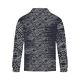 thumbnail image 4 of Blusa y camisa de manga larga con cuello vuelto para hombre, sudadera estilo western con estampado vintage y cremallera de un cuarto, jersey de manga larga con media cremallera y bolsillos, camisa de, 4 of 4